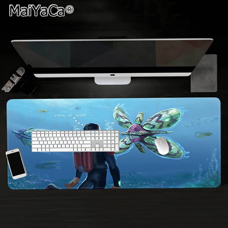 MaiYaCa New Designs Subnautica Durable Rubber Mouse Mat Pad Rubber PC Computer Gaming mousepad