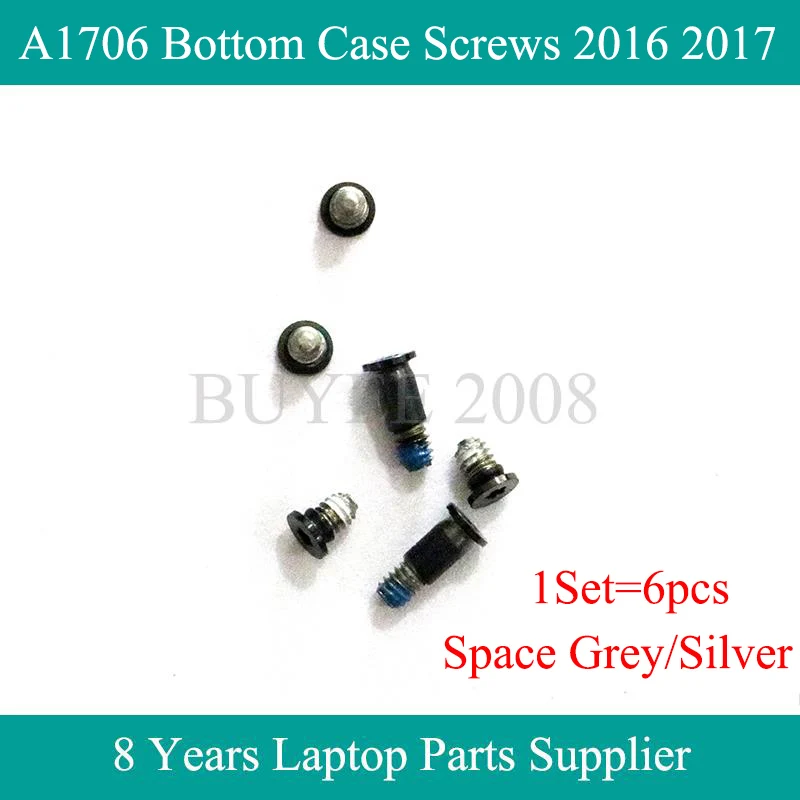 

1sets/lot Space Grey Silver A1706 Bottom Case Screws For Macbook Pro 13.3" A1706 Bottom Case Cover Screws Set 2016 2017 Year