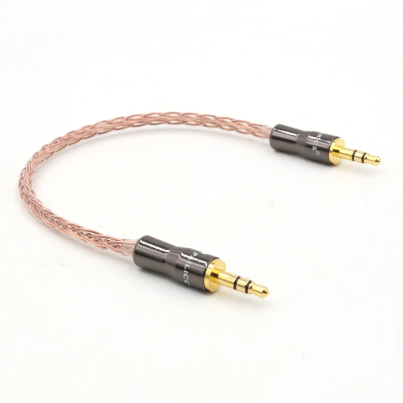 Pure OFC Copper Professional Audio Jump Cable, LP8 5N, alta qualidade, 3,5mm, estéreo, 1 Pc