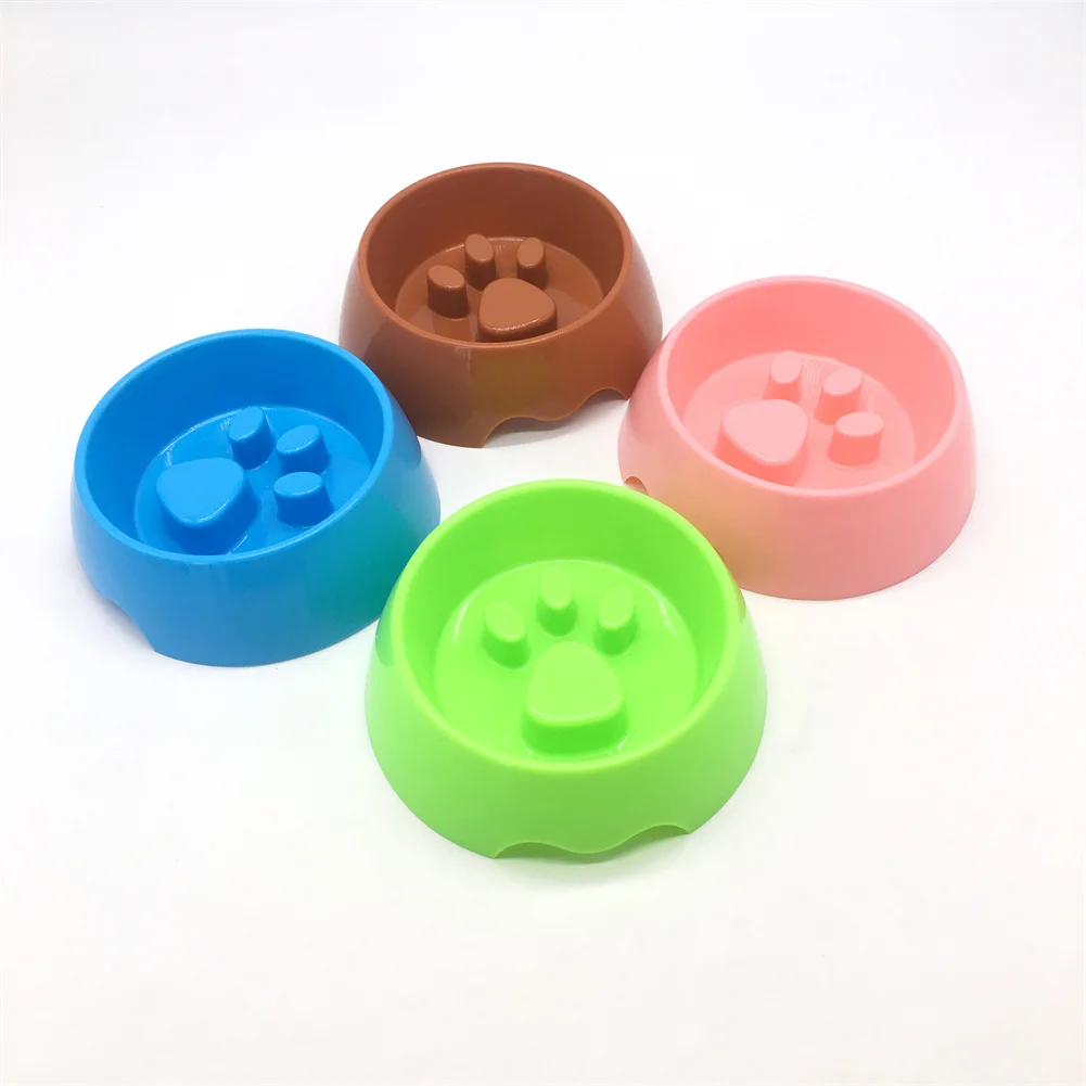 

Pet Supplies Dogs Cats Cute Anti-choke Bowl Slow Food Bowl Thickened Plastic Bowl Pet Single Bowl Obesity Prevention Puzzle Bowl