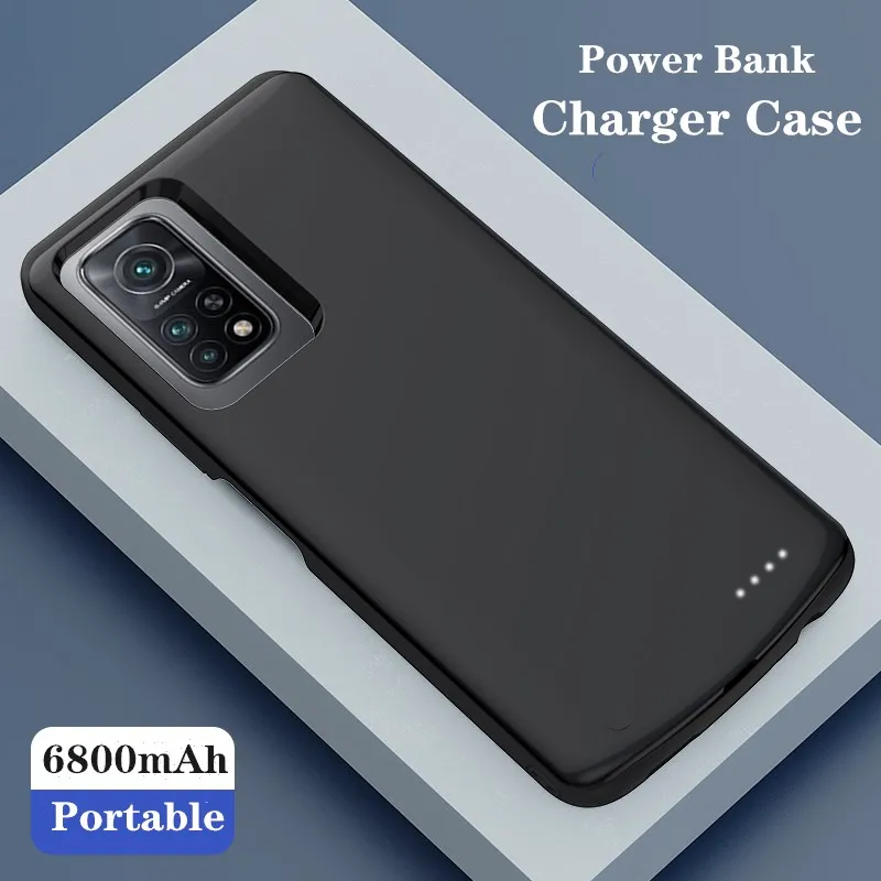 battery case For Xiaomi Mi 10T Pro 5G Power bank Silm Silicone Shockproof  External Battery Charger Case For Xiaomi Mi 10T 5G