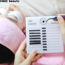 Acrylic False Eyelashes palette with Tick Mark Stand Pad Pallet Lashes Holder eyelash extension beauty tool