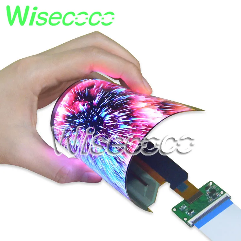 Wisecoco 6 Inch Flexible AMOLED Ultra Thin 2k Bendable OLED IPS Display For Raspberry Pi 2880x1440 Smart Wearable