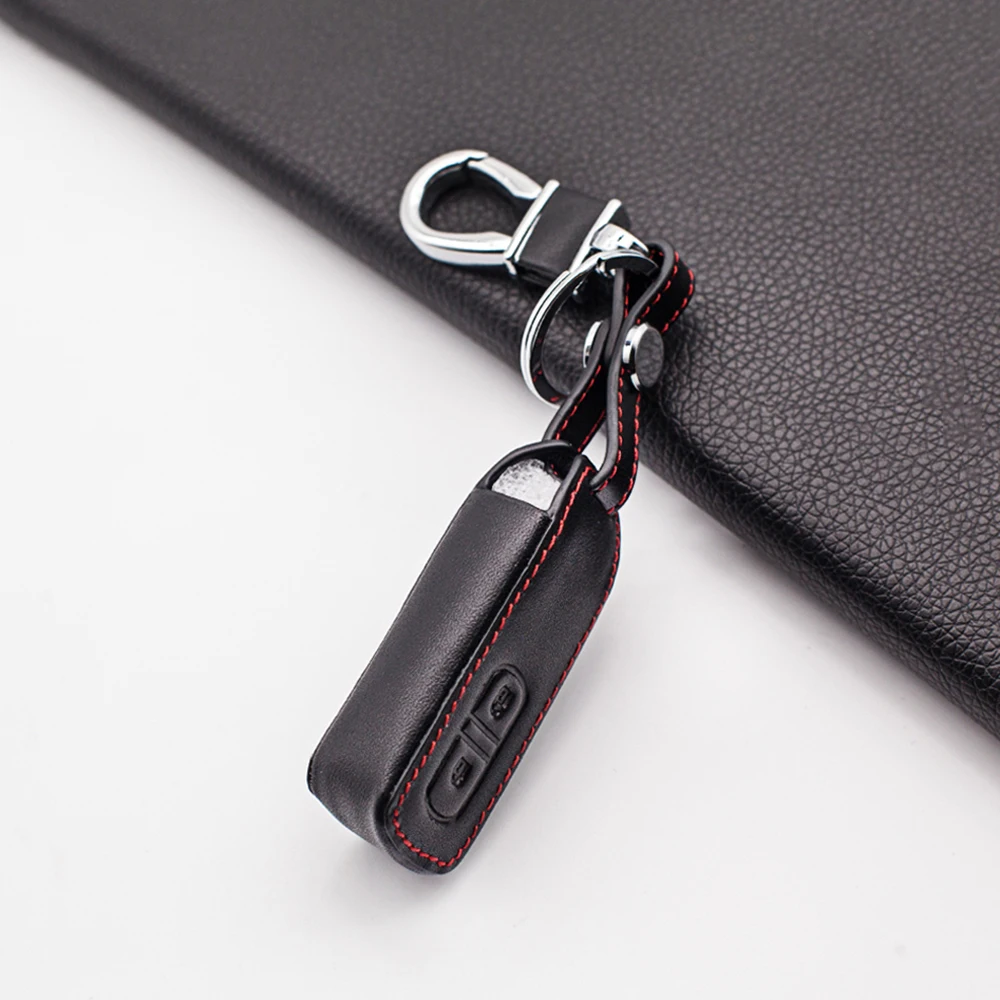 2 Buttons Functional Leather Motor Remote Key Fob Case for Honda N-BOX n-one N wagon N-WGN Plus Smart Keyless Cover