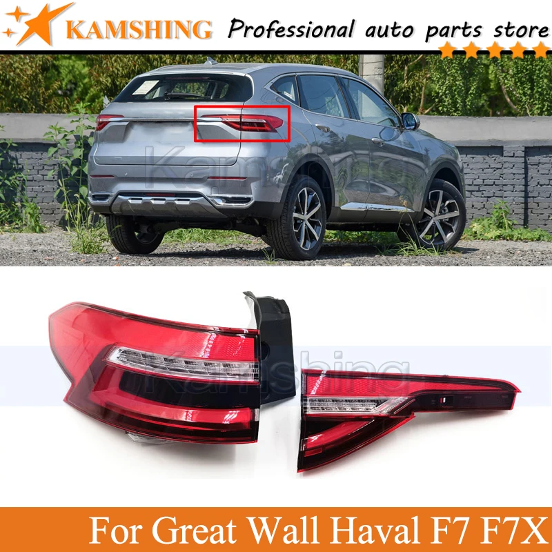 

Kamshing Rear Tail light lamp For Great Wall Haval F7 F7X Rear Brake Light Taillight Tail lamp head Lamp head light headLamp