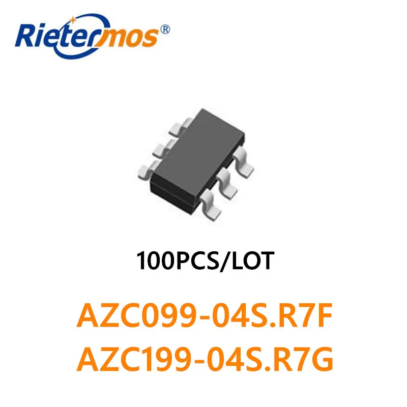 100 pièces AZC099-04S.R7F AZC099-04S AZC199-04S.R7G AZC199-04S SOT23-6