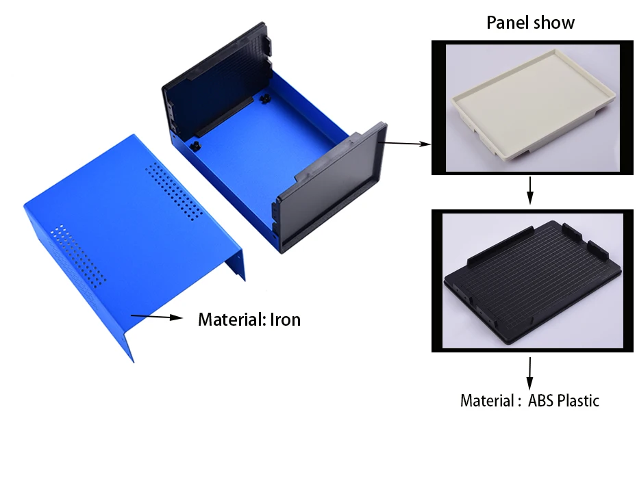 Eisen-Anschlusskasten DIY-Gehäuse für Projektboxen, Eisen-Netzteilgehäuse, kundenspezifisches elektrisches Eisengehäuse 195*150*110mm – Detail 2