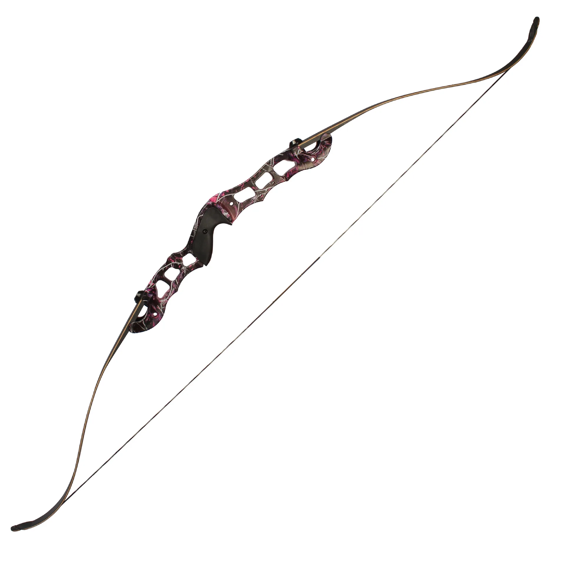 

JUNXING F185 30-50lbs Recurve Bow 60" American Hunting Bow with 21 Inches CNC Aluminum Alloy Riser for Archery Hunting Shooting