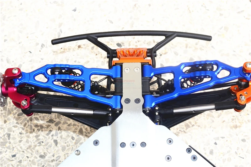 アルミ合金製フロントアーム,1/10 Baja Rey Desert Truck,rtrアップグレードアクセサリー