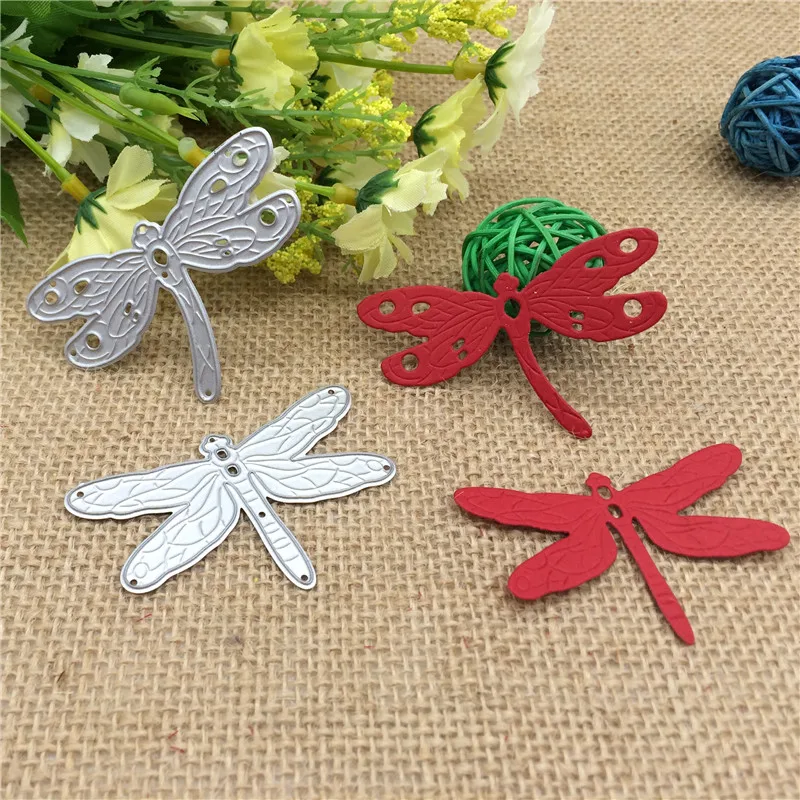 Dragonfly Metal Cutting die keychain shaker Heart Paper Key Chain Scrapbook Paper Craft Card Punch Art Knife Cutter