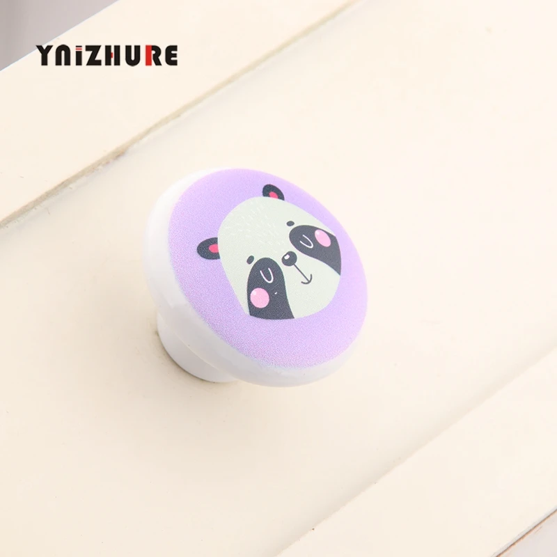 Dia 38mm Nordic Animal Cartoon Ceramic Knob Dresser Knobs Cabinet Pulls Children\'s Room Kitchen Door Handle Knob Furniture