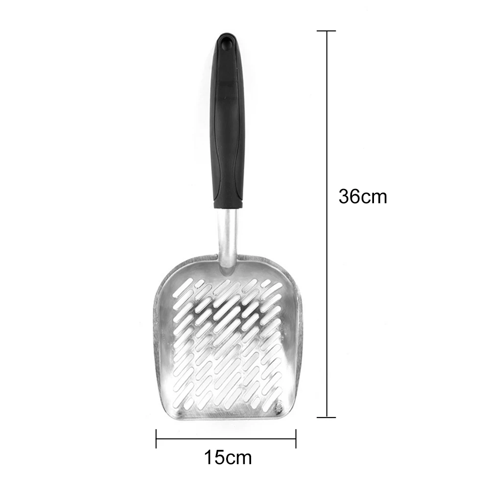 Cat Litter Scoop Stainless Steel Metal Pooper Scoopers Waste Poop Cleaner Pets Kitten Litter Sand Shovel Household Pet Cleaning