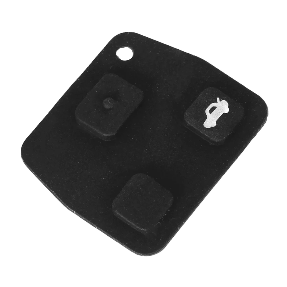 KEYYOU 2X Silicon Rubber 3 Button Pad For Toyota Avensis Corolla Camry Yaris Prado For Lexus Rav4 Replacement Remote Car Key Fob