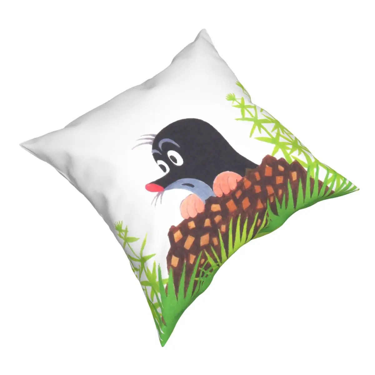 European Mole Comics Pillowcase Home Decor Krtek Little Maulwurf Cushions Throw Pillow for Home Double-sided Printing Printed