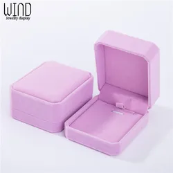 Fashion High Quality Jewelry Storage Boxes Presentation Necklace Pendant Jewelry Box Velvet Case Earrings Plastic Display Box