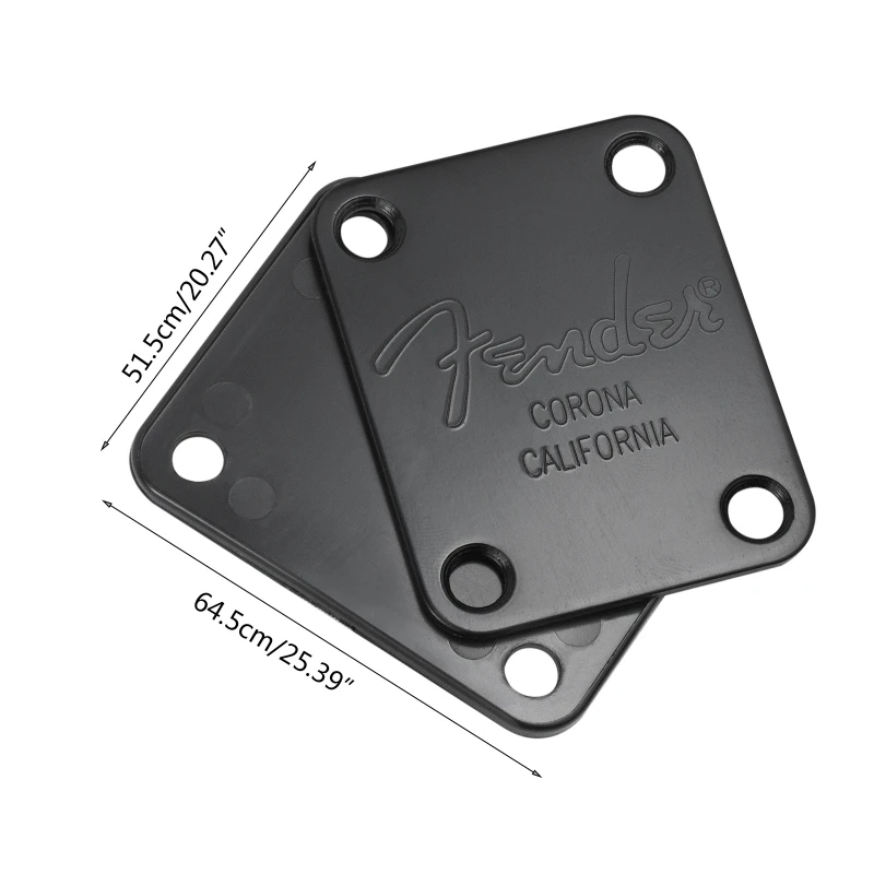 Ohello-plástico volta guitarra placa conjunta para Fender, acessórios de guitarra, Strat, Tele, ST, TL, preto, cromo, prata, 1 conjunto