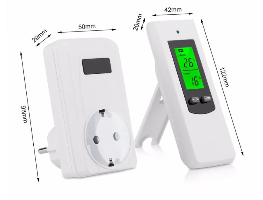 Wireless Digital Thermostat Temperature Control WIFI Thermostat 220V LCD Display Temperature Controller Socket Thermostat