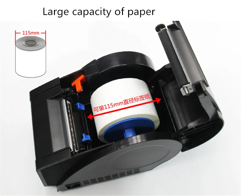 Factory direct sales GP-3120TU thermal printer barcode label machine price supermarket Label Printer 80mm USB port