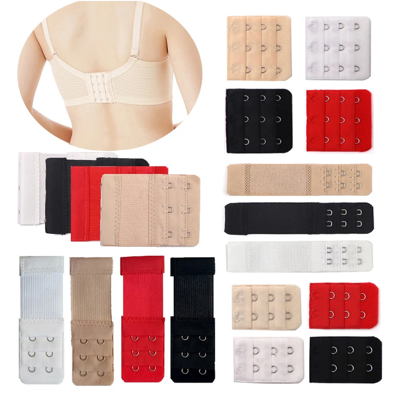 3/4/6/8Pcs Nylon Bra Extenders Strap Extension Women Intimates Lengthened Bra Hook Extenders Adjustable Womens Accessoires