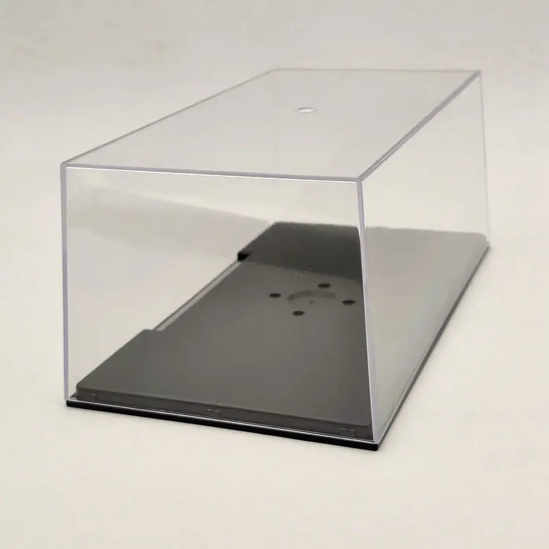 Caja de exhibición de acrílico para coche modelo 1:24 1:32, cubierta transparente a prueba de polvo, ventana completa, 22cm