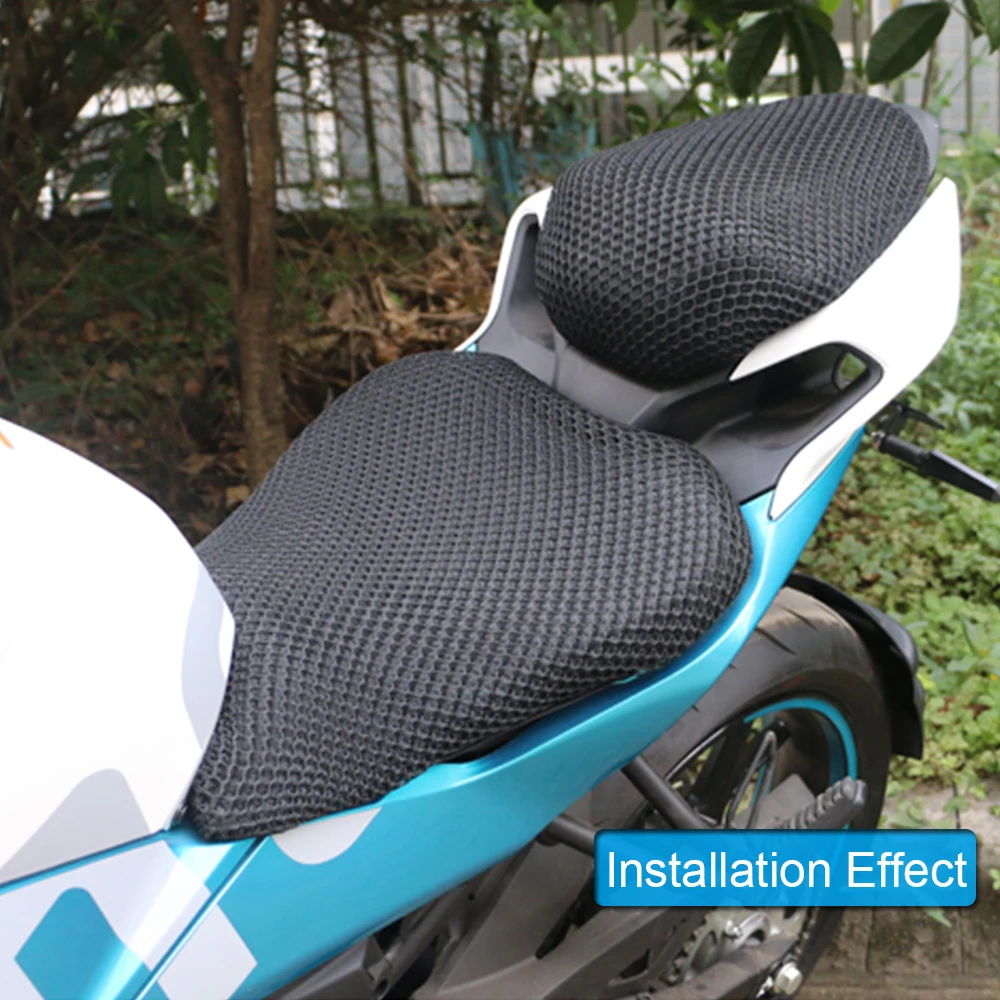 For CFMOTO 250SR 300NK Motorcycle Accessories Rear Seat Hump Cushion Cover Net 3D Mesh Protector Insulation Cushion Cover