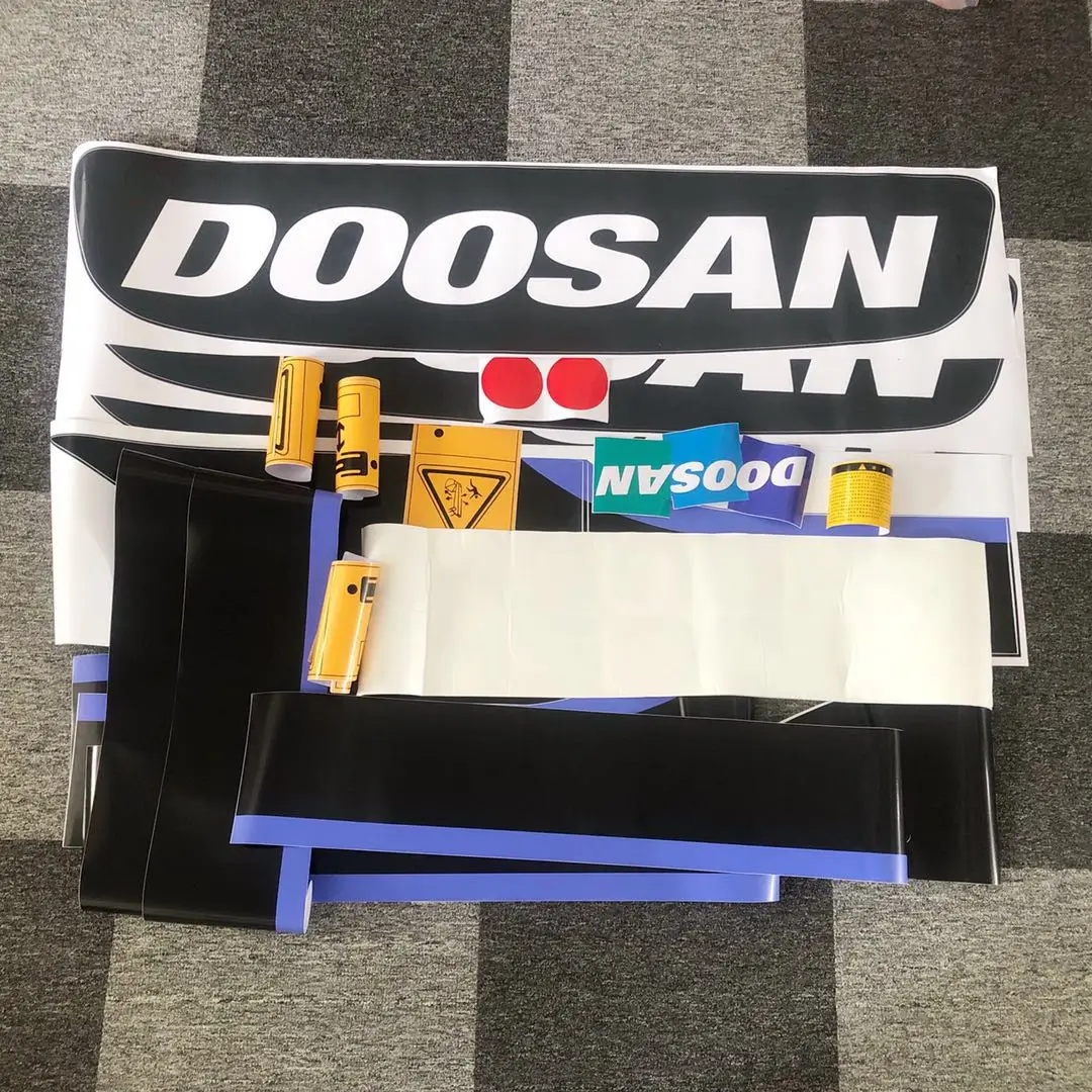 For DOOSAN DX225LCA Excavator Sticker All Car Stickers Vehicle Mark Excavator Display Sticker Icon