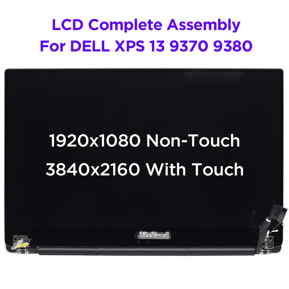 Pantalla táctil Original de 13,3 pulgadas, montaje completo para Dell XPS 13, 9370, 9380, P82G, reemplazo de Panel de pantalla LCD, UHD4K, medio juego superior