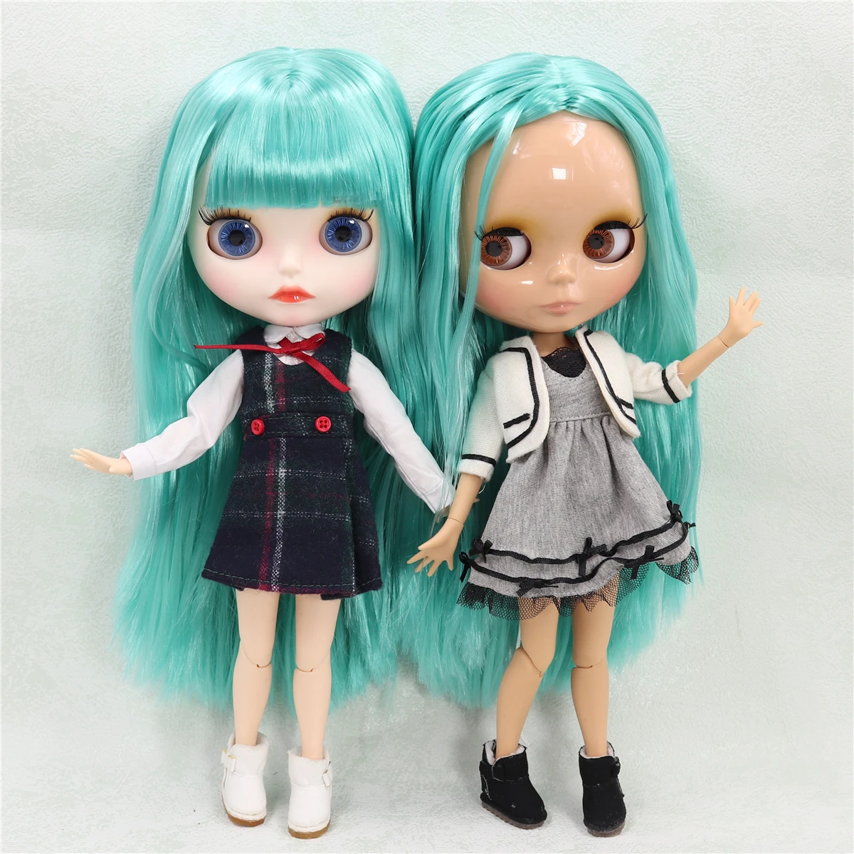 ICY DBS Blyth Doll 1/6 bjd green hair joint body white skin matte face tan skin shiny face 30cm toy girls anime gift