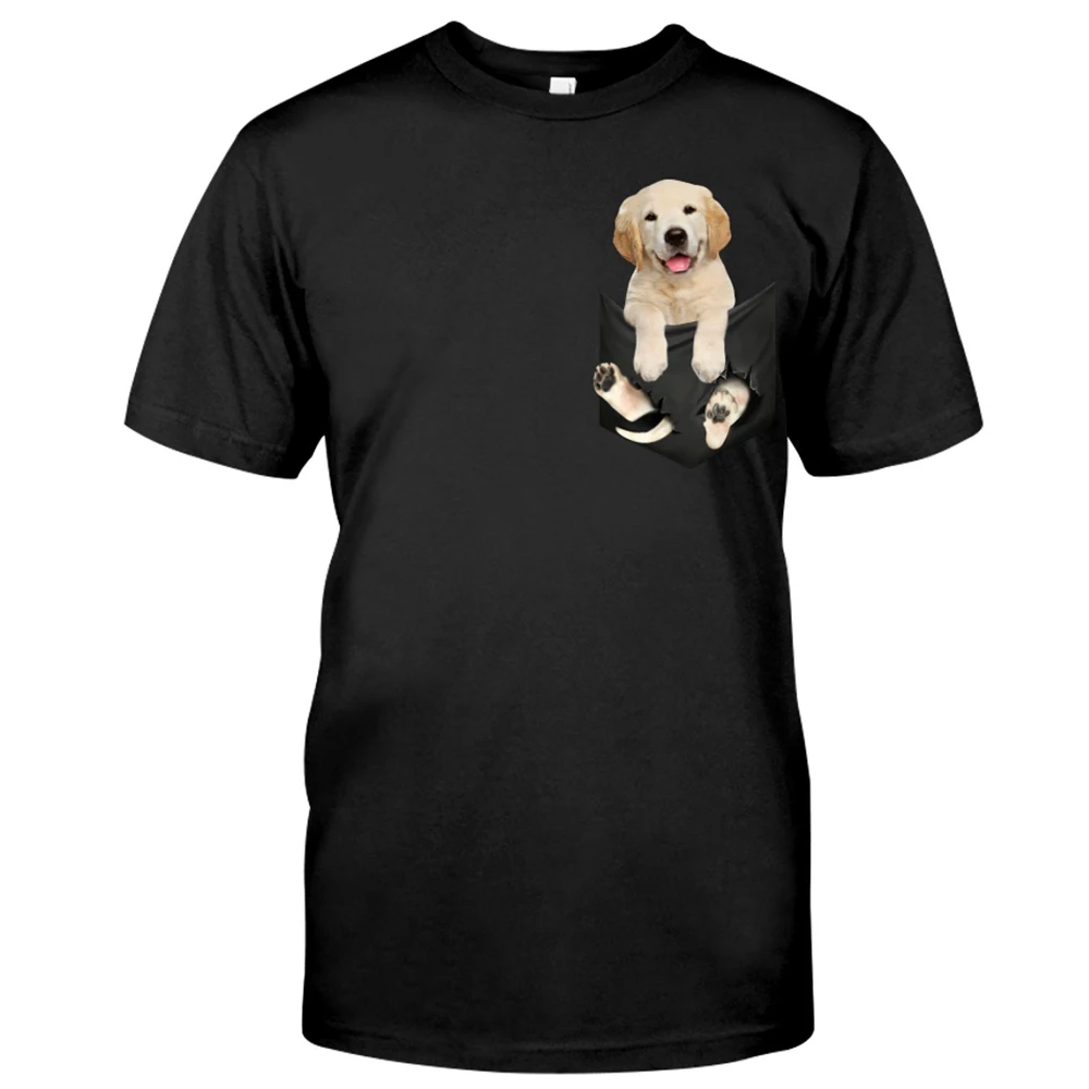 CLOOCL Cotton T-Shirts Fashion Bull Terrier Pocket Printed Shirt Men for Women Shirts Tops Funny Cotton Black Tees Drop Shipping