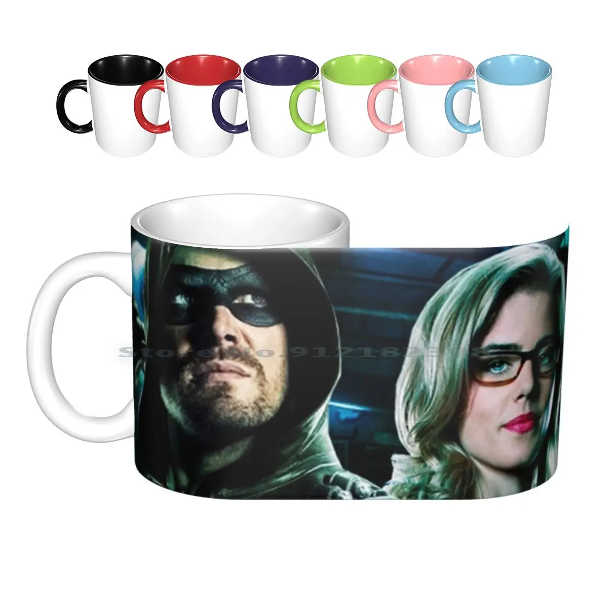 Green Arrow & Ceramic Mugs Coffee Cups Milk Tea Mug Arrow Olicity Green Arrow Felicity Smoak Green Arrow Arrowverse Creative