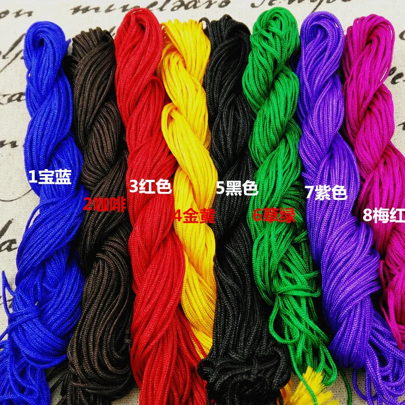 Nylon B Wire Factory Direct DIY Parts Manual Material Braided Bulk Jade 1.5mm Bracelet