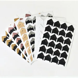 Vintage -Fotoalben Aufkleber, Kraft -DIY -Papier, Albumdekoration, Scrapbooking -Dekoration, 5 Blätter, 120 PCs pro Los 11 Hauptfotos für Selbstverkäufe - №2