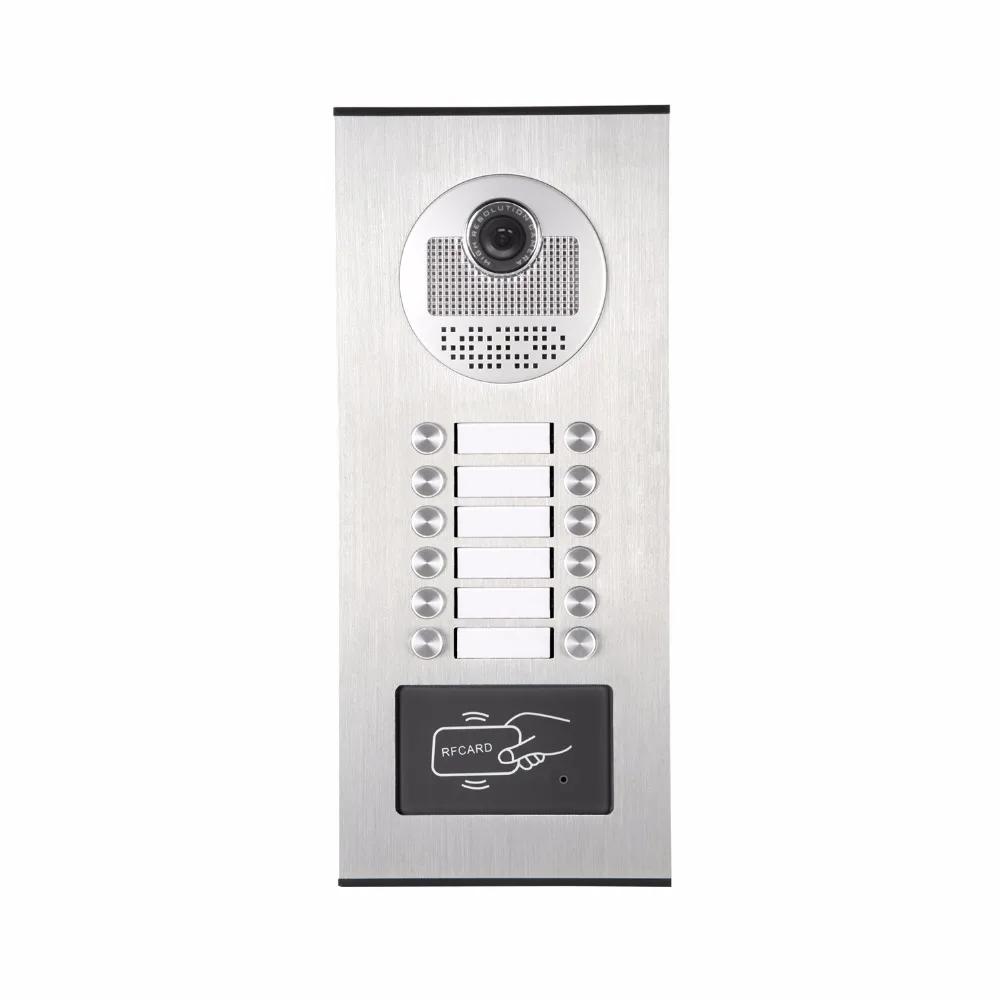 7 inch Door Bell Video Intercom Smart Doorbell Door Phone RFID Camera 12/10/8/6/4 Apartments Door Bell deurbel