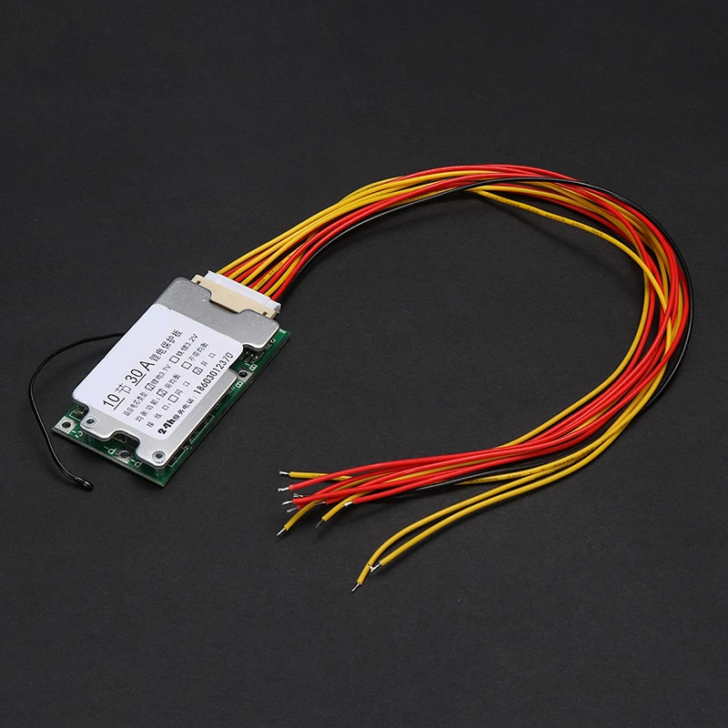 10S 36V 30A Li-Ion 18650 battery protection board, BMS battery, battery protection cable with balance function