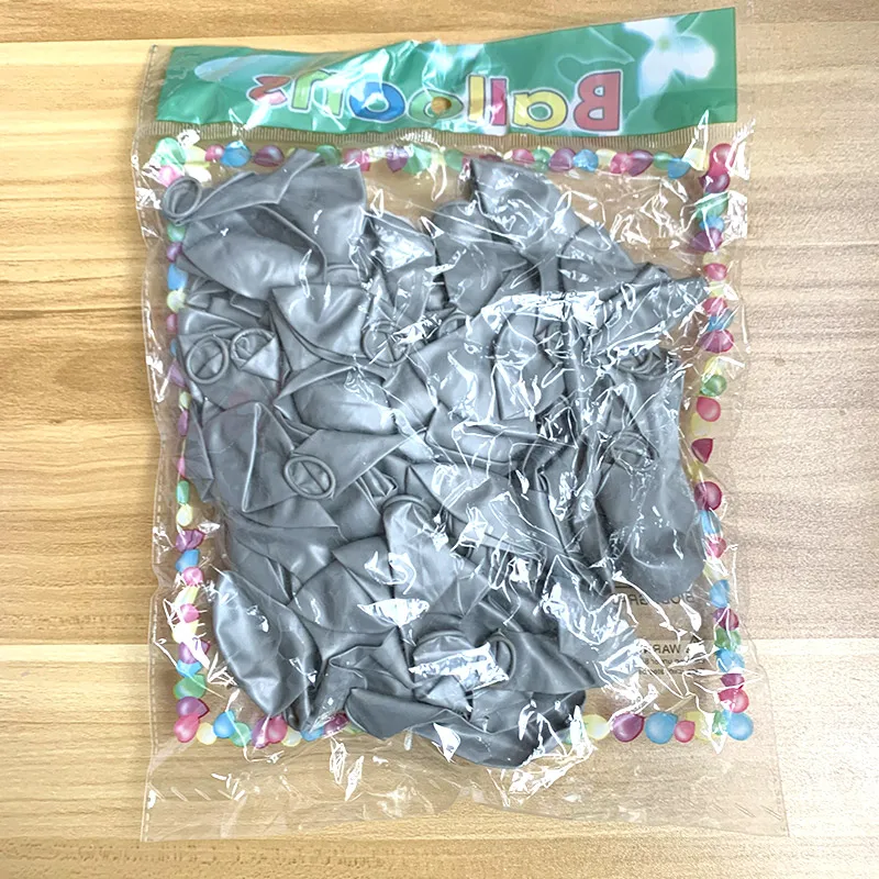 50/100 قطعة 10 بوصة 1.5 جرام الذهب الأسود الأبيض لؤلؤي اللاتكس بالون الهيليوم لعيد ميلاد الزفاف عيد الحب الطرف بالون للزينة #6