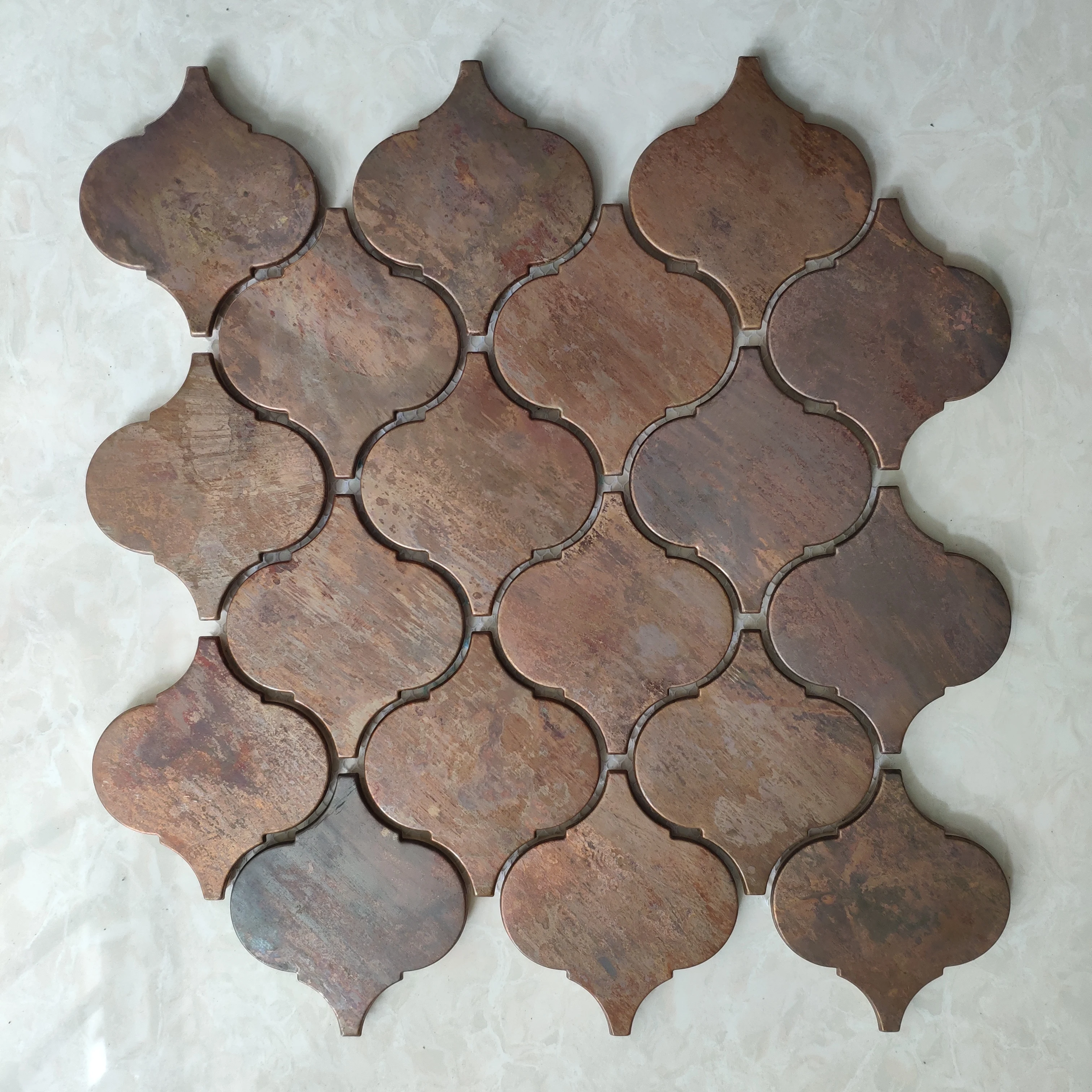 

Antique Lantern Metal Copper mosaic brass tiles, for kitchen living room fireplace wall decoration