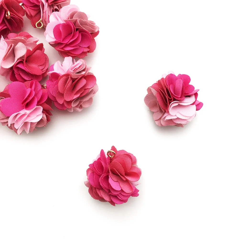GUFEATHER L184,tassel,jewelry accessories,earrings accessories,flower pendant,fabric tassel,handmade,jewelry making,diy earrings