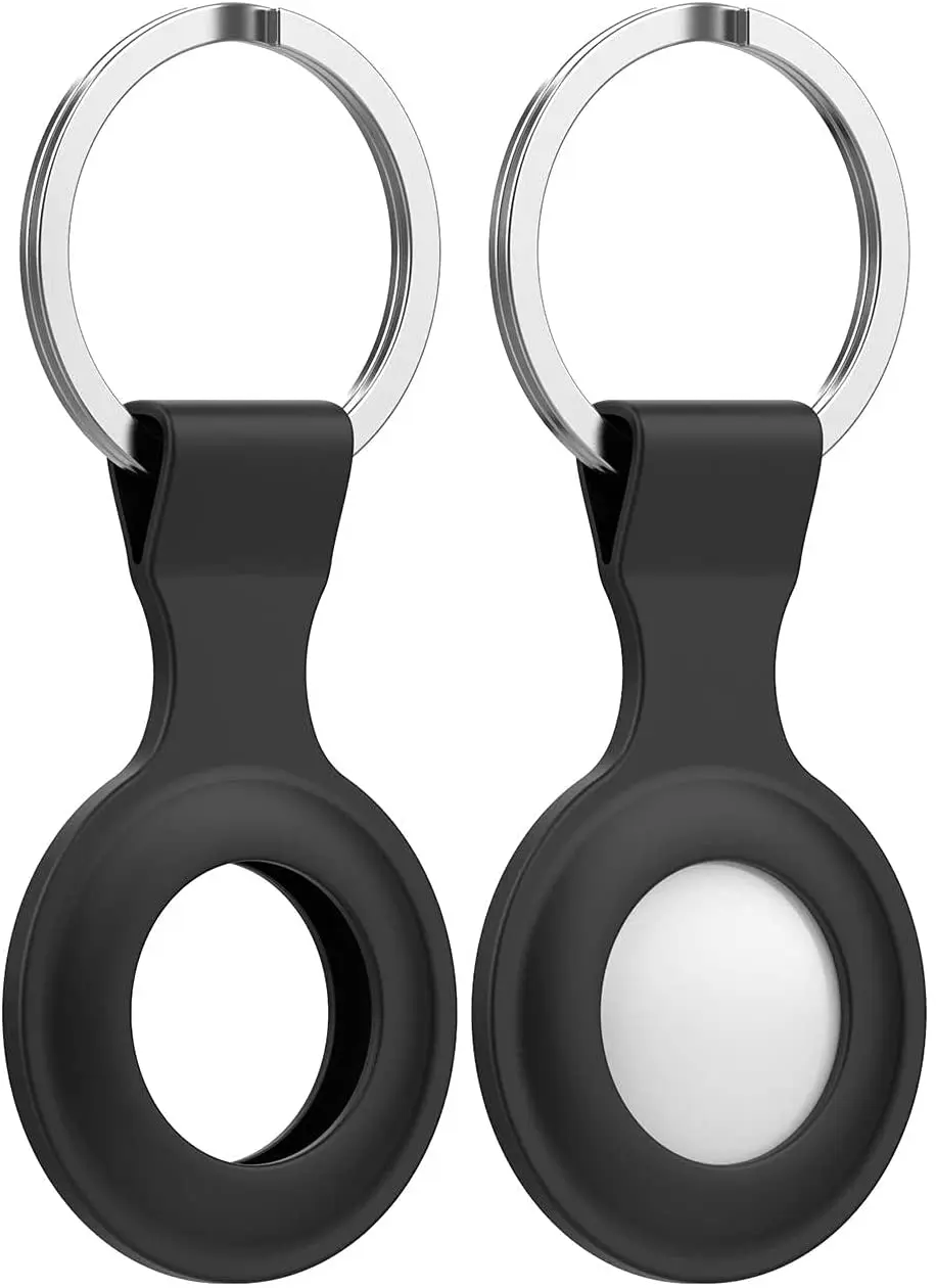 Pokrowiec silikonowy do Apple Airtags pokrowiec ochronny zderzak Anti-scratch fall tracker akcesoria Air tag Keychai Case