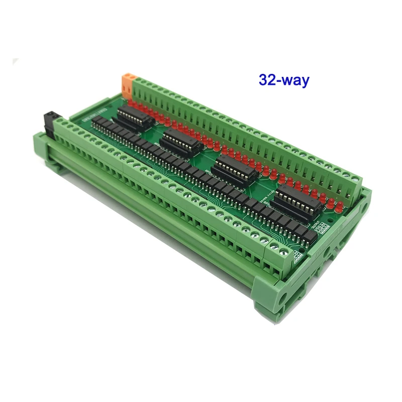 ULN2803 Module 8 Channels 16 Channels 32 Channels ULN2803 Module With Optocoupler Isolation Darlington Tube Module With Case