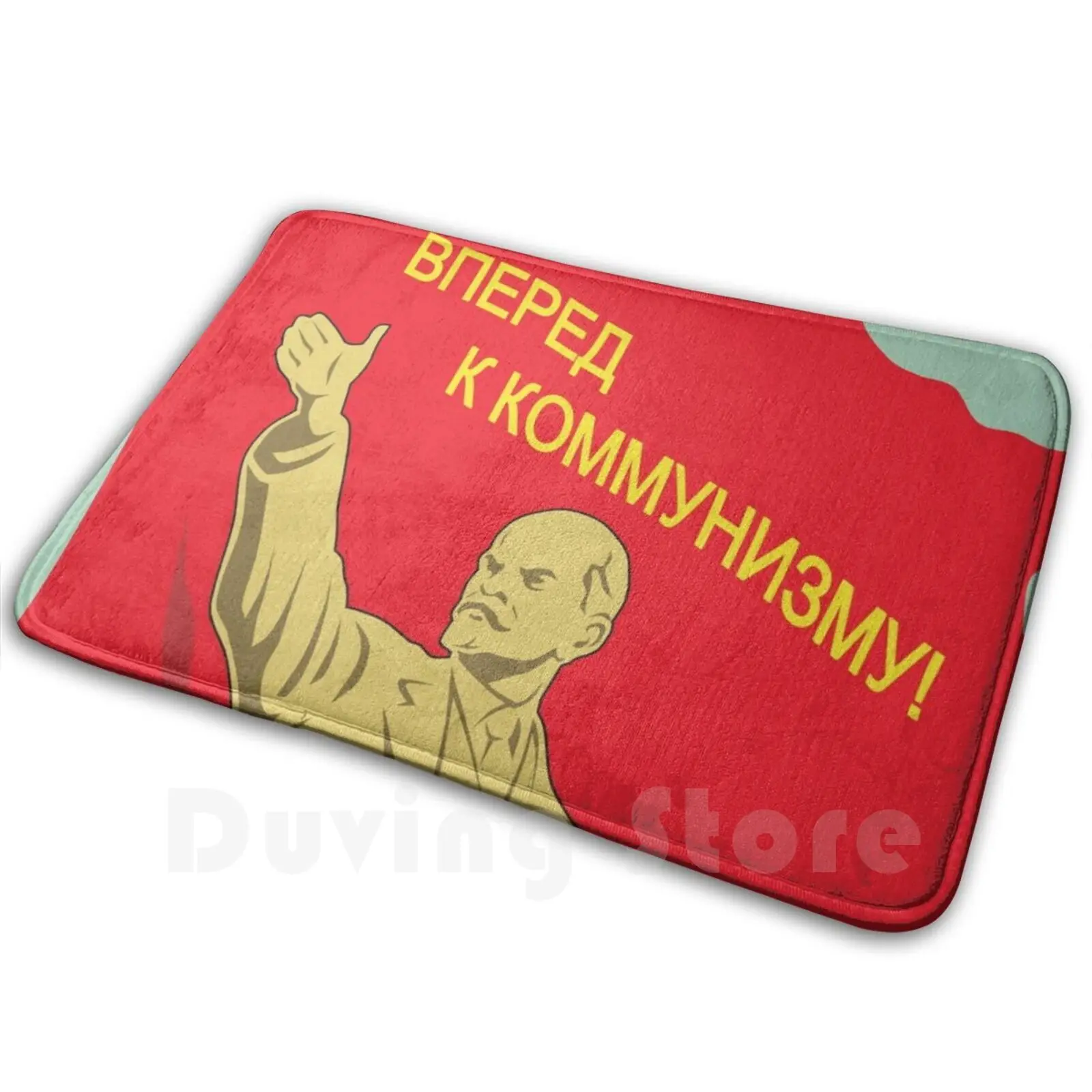 Soviet Union Lenin Propaganda Poster Mat Rug Carpet Anti-Slip Floor Mats Bedroom Soviet Union Ussr Red Army Stalin Joseph