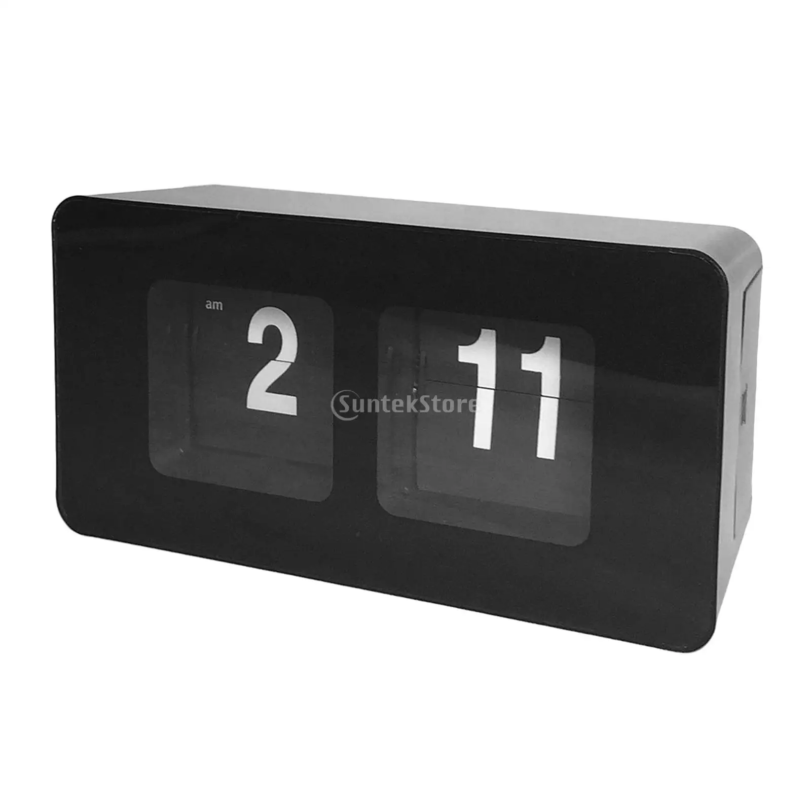 Retro Auto Flip Clock Digital Wall Cloks Digital Desk Clock Battery Operated Large Display for Home Bedroom Table Desk Decor