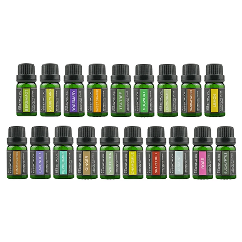 10Ml Aromatherapie Essentiële Olie Water-Oplosbare Rose Groene Thee Witte Thee Geen Brand Wierook Regenereeroplossing Voor Luchtbevochtiger Diffuser thuis