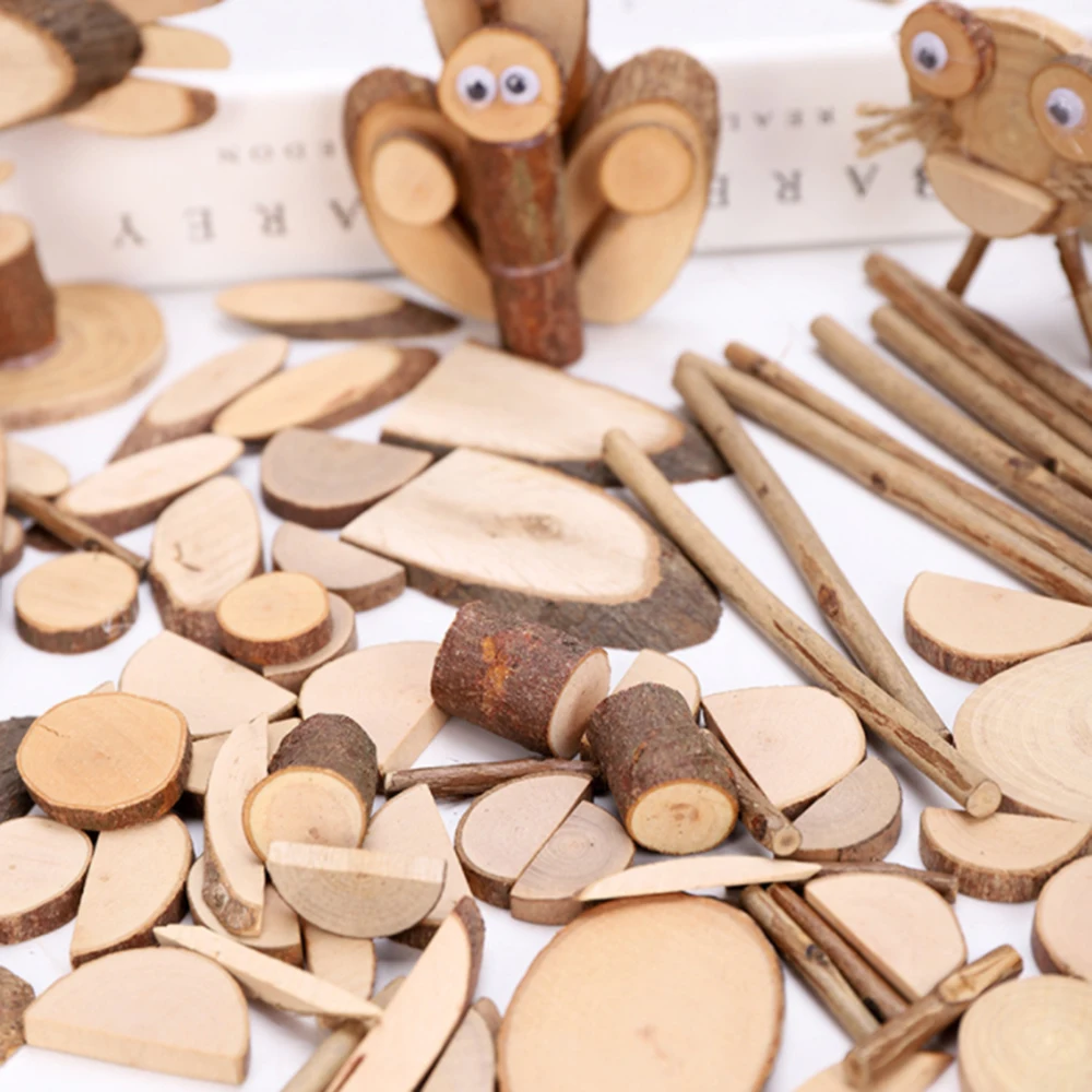 DIY Materials Short Wood Small Log Pieces Children\'s DIY Handmade Branches Dry Branches Decorated Natural Wood Pieces