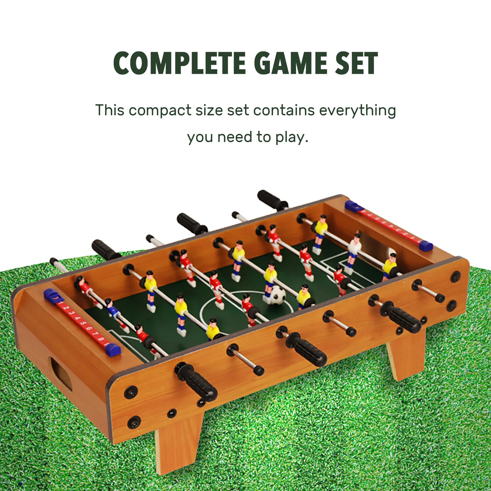 Mini Tabletop Foosball Game Set Table Portable Soccer Board Game Sets Mini Score Keeper For Adults Kids Toy