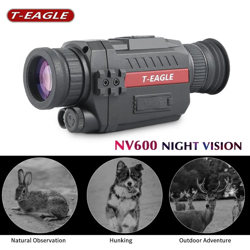 

NV600 Infrared Digital Night Vision Monoculars with 8G TF card full dark 5X35 200M range Hunting Monocular Night Vision Optics