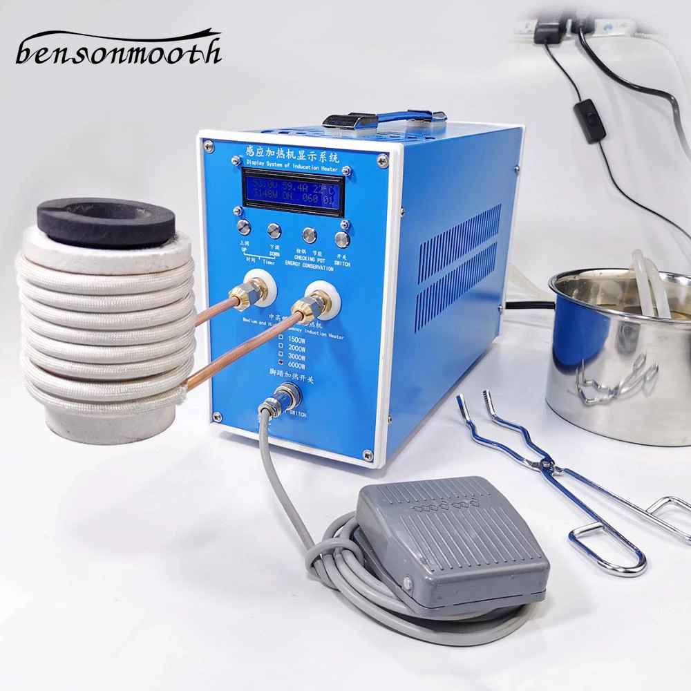 6000W ZVS Induction Heater Induction Heating Machine Metal Smelting Furnace High Frequency Welding Metal Quenching Equipment