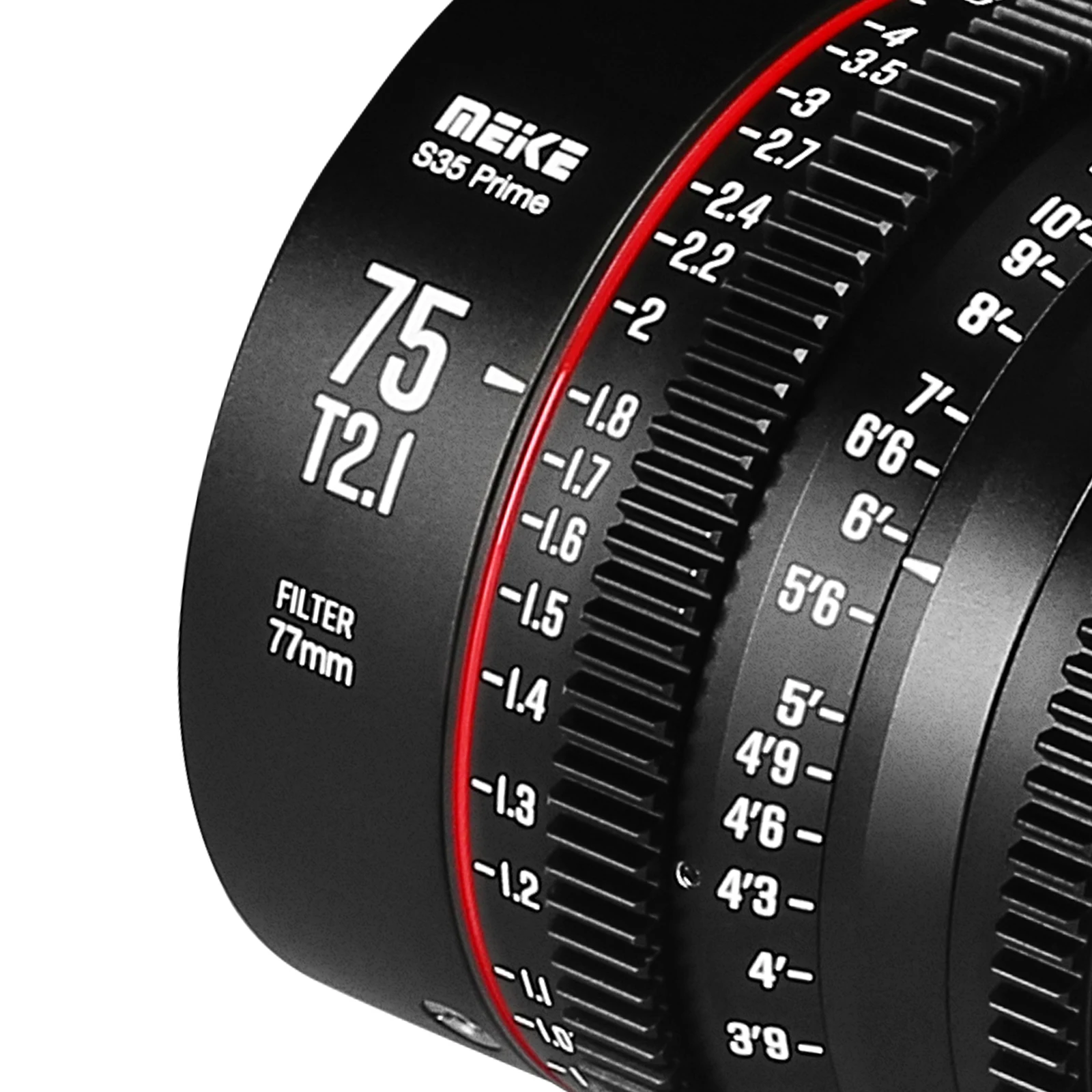 Meike Prime 75Mm T2.1 untuk Sistem Kamera Bioskop Bingkai Super 35, Seperti Komodo Merah, BMPCC6K,BMPCC6K Pro,Z CAM S6, Sony FS5II Dll