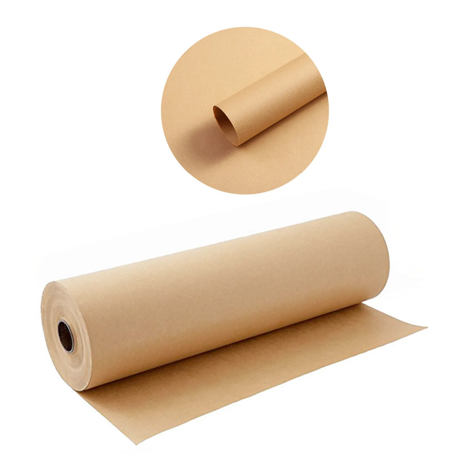 Roll Brown Kraft Paper White Rolled Craft Paper Width 12″ Length  100′ Handicraft Art Gift Wrapping Flower Packaging Package