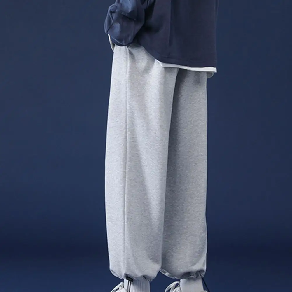 

Men Sweatpants Ankle Tied Men Sport Pants Versatile Baggy Tie Feet Harem Trouser