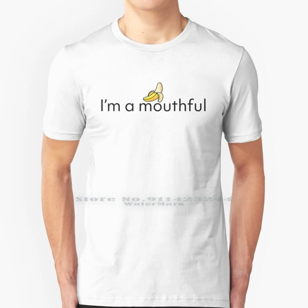 I'm A Mouthful T Shirt Cotton 6XL Lgbt Gay Pulp Vintage Gay Retro Gay Homosexual Retro Muscle Daddy Twink Beer Can Dick